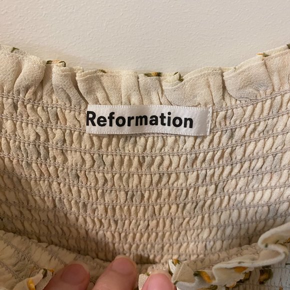 Reformation Meadow Dress - floral print - Extended Size - 2x - Picture 6 of 7